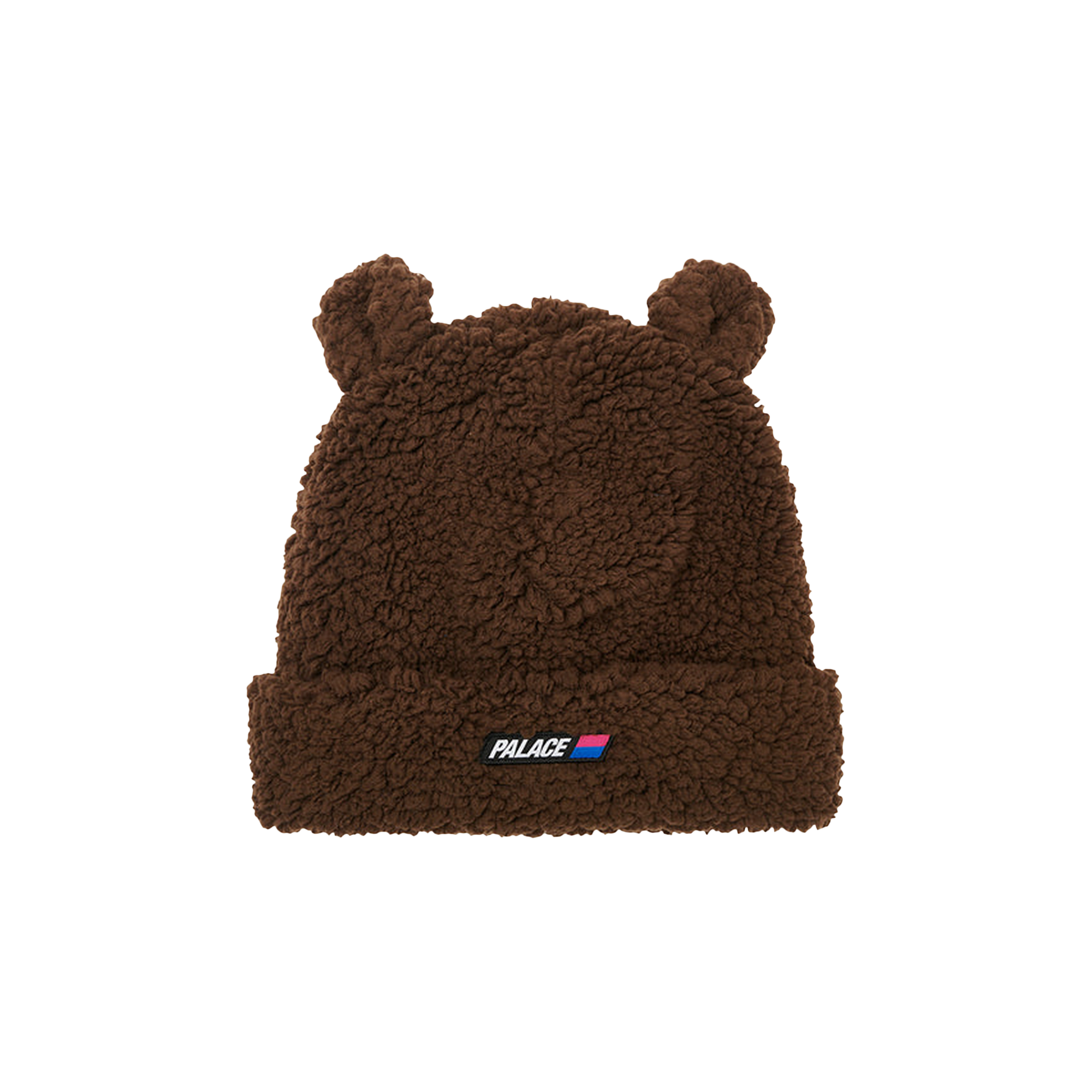 Pre-owned Palace Fuzzy Ear Beanie 'brown'