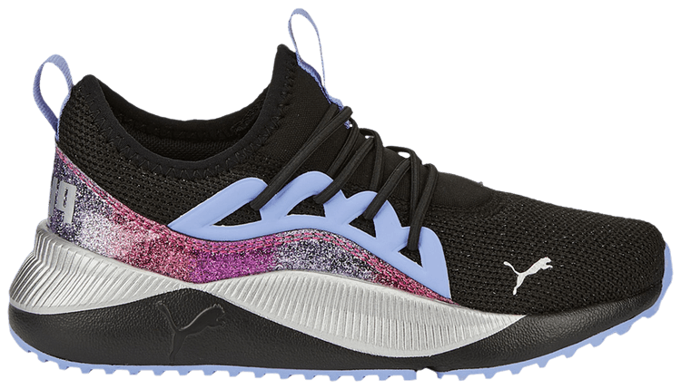 Puma Pacer Future Allure Little Kid Night Out   Black Lavendar Pop