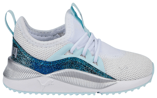 Puma Pacer Future Allure Infant Night Out   White Light Aqua