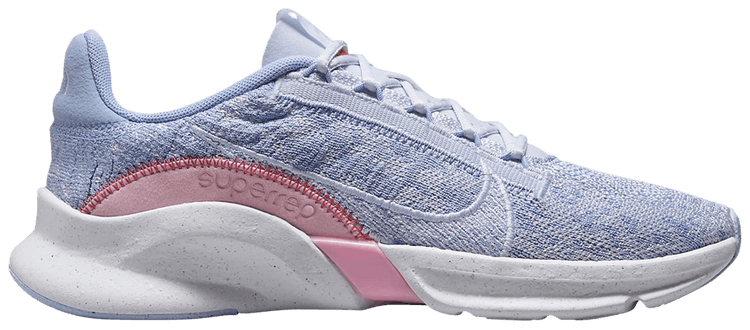 Nike Wmns SuperRep Go 3 Flyknit Next Nature Football Grey Pink