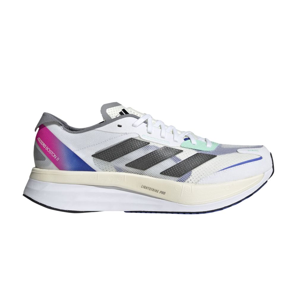 ADIDAS ORIGINALS ADIZERO BOSTON 11 'WHITE LUCID BLUE FUCHSIA'