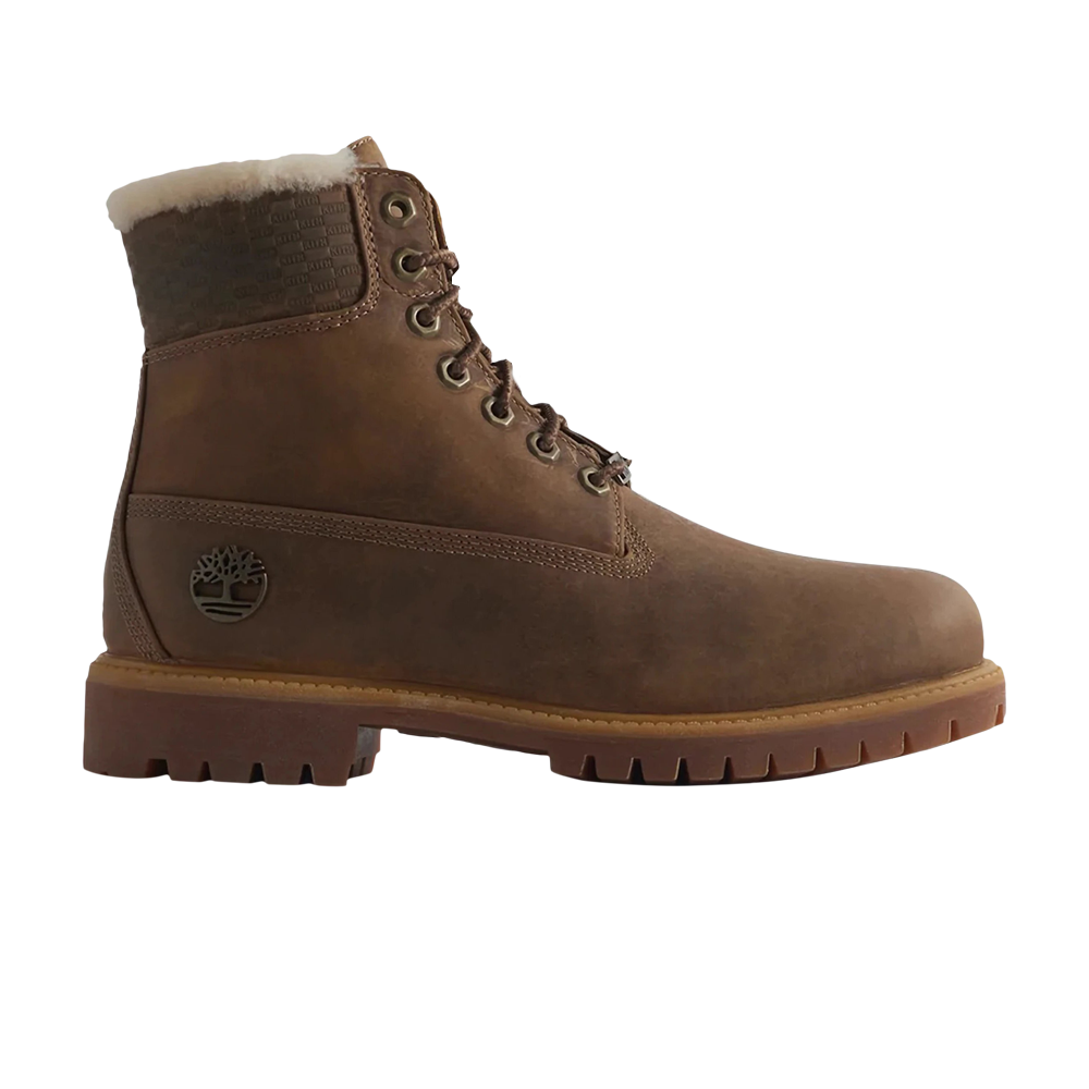 Pre-owned Timberland Kith X 6 Inch Premium Shearling Boot 'wheat' In Tan