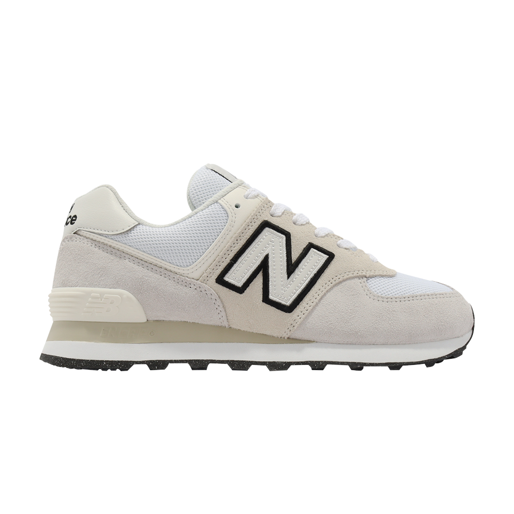 Pre-owned New Balance 574 'white Black'