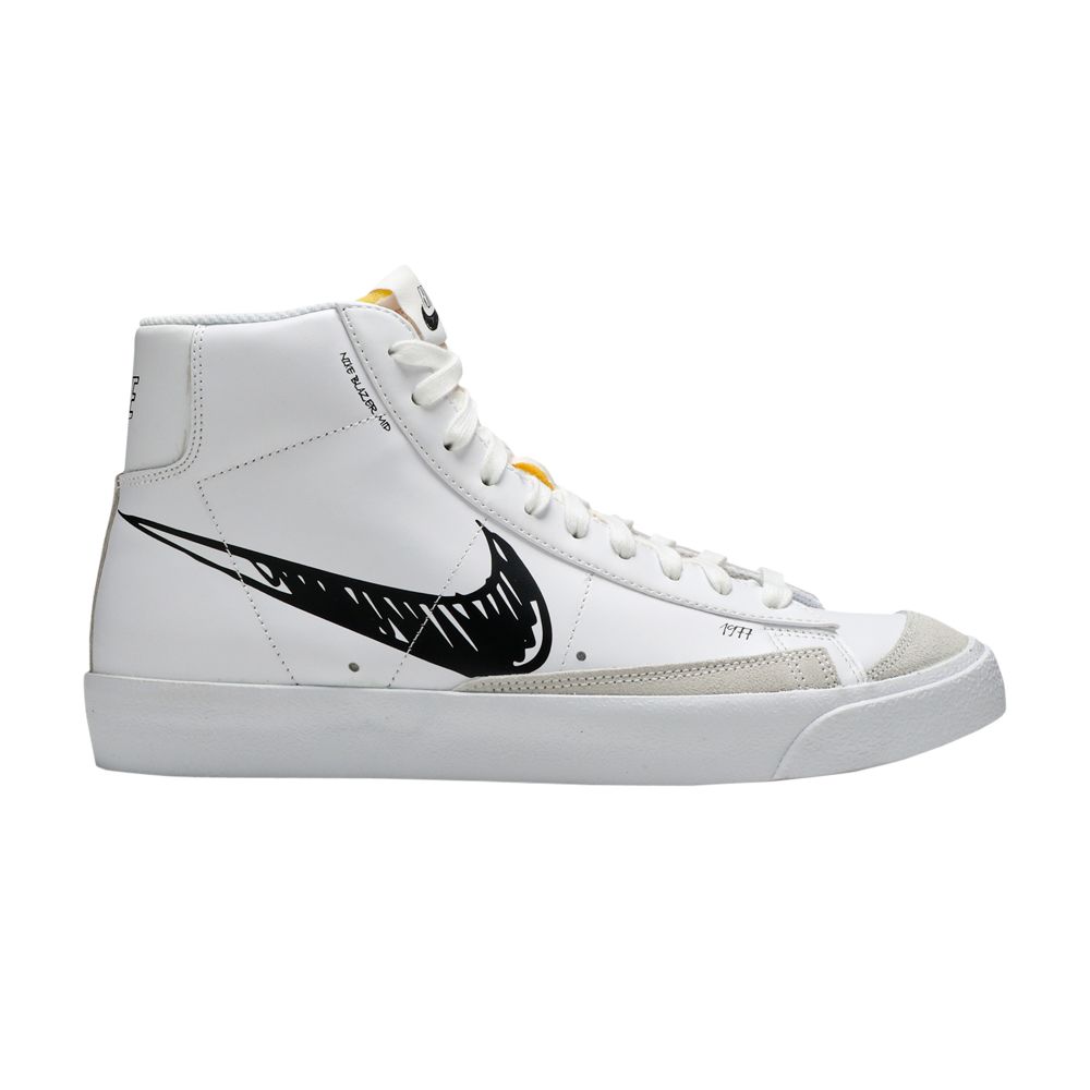 Nike Blazer Mid 77 'Sketch - Black' | White | Men's Size 6.5