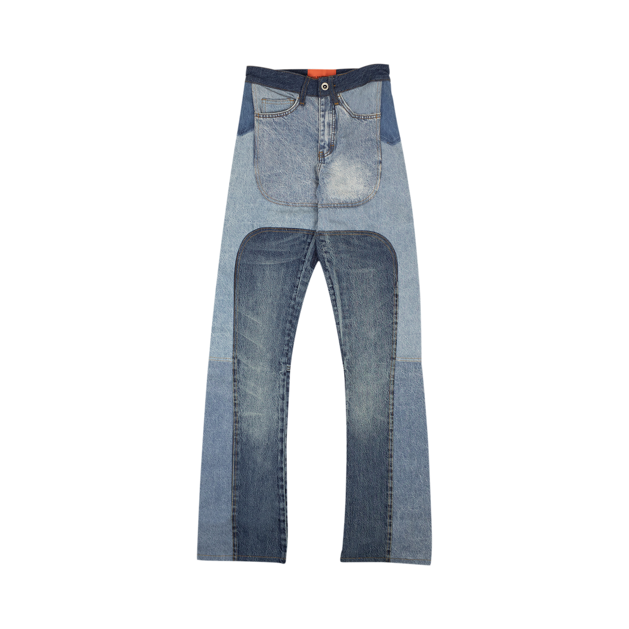 Pre-owned Who Decides War Upcycled Patchwork Denim 'indigo' In Blue