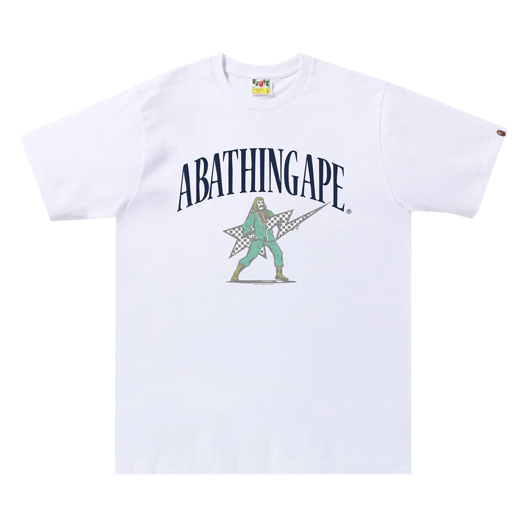 Pre-owned Bape Archive Graphic Tee #2 'white'