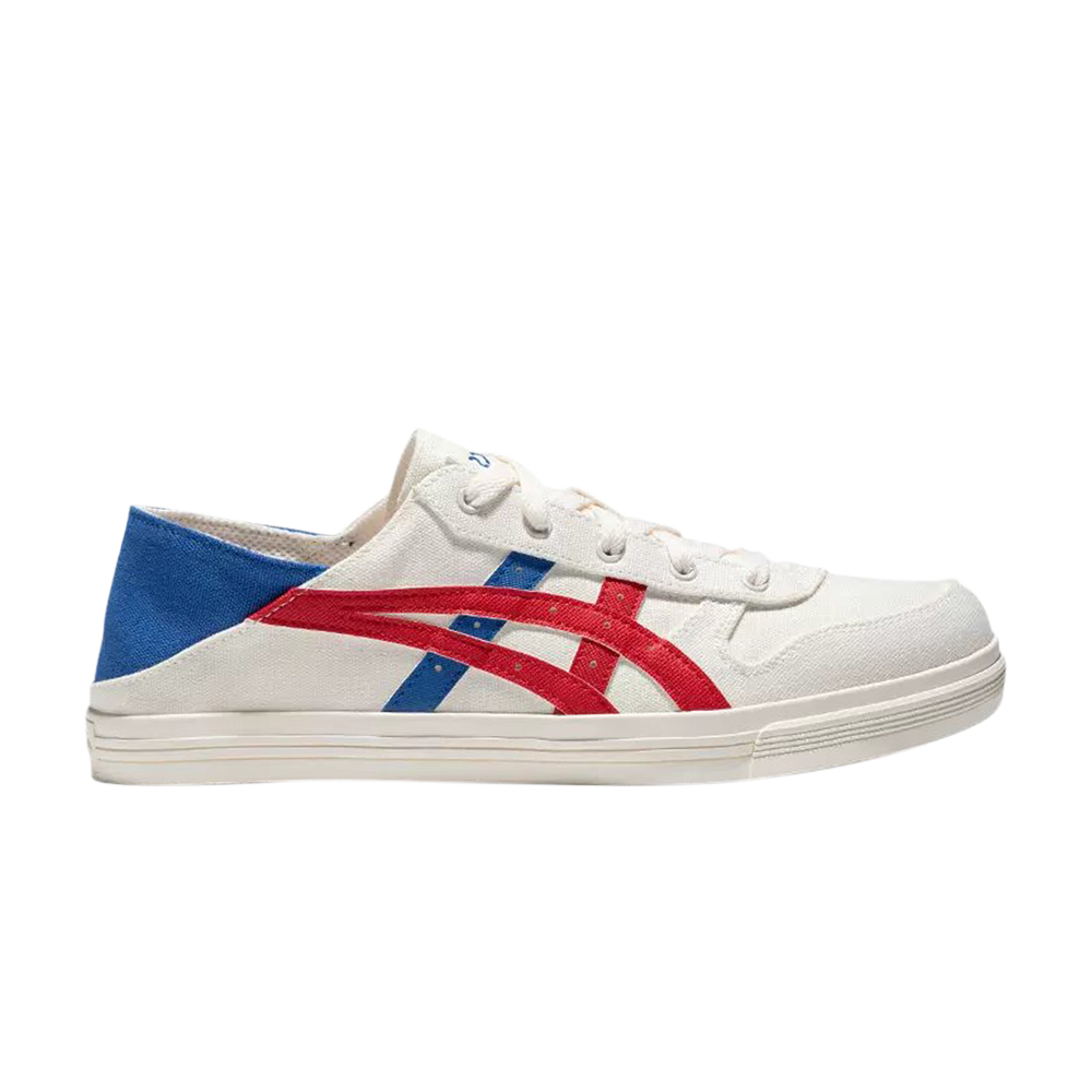 Pre-owned Asics Aaron Slip-on 'white Red Blue'