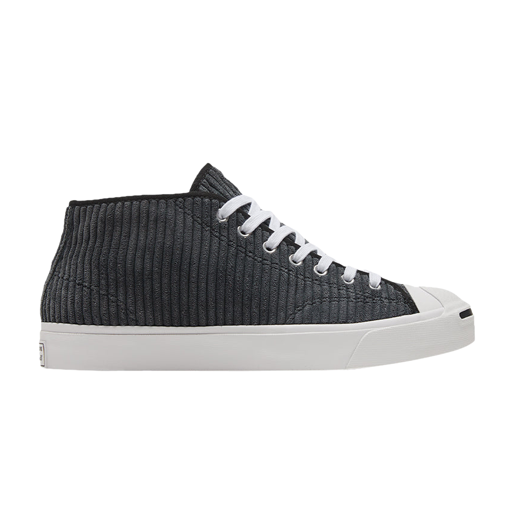 Pre-owned Converse Jack Purcell Mid 'black Corduroy'