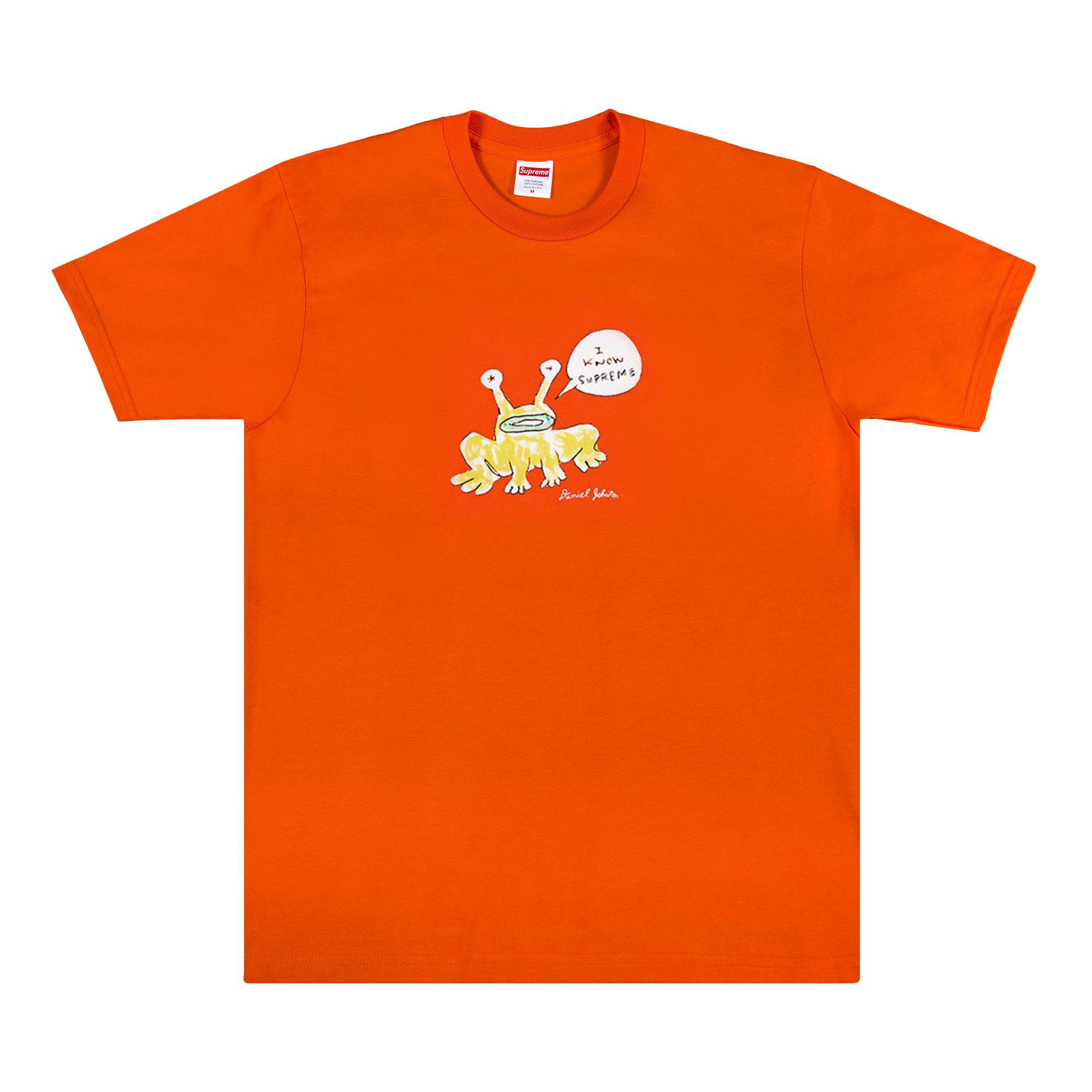 Supreme x Daniel Johnston Frog Tee 'Orange' | Men's Size S