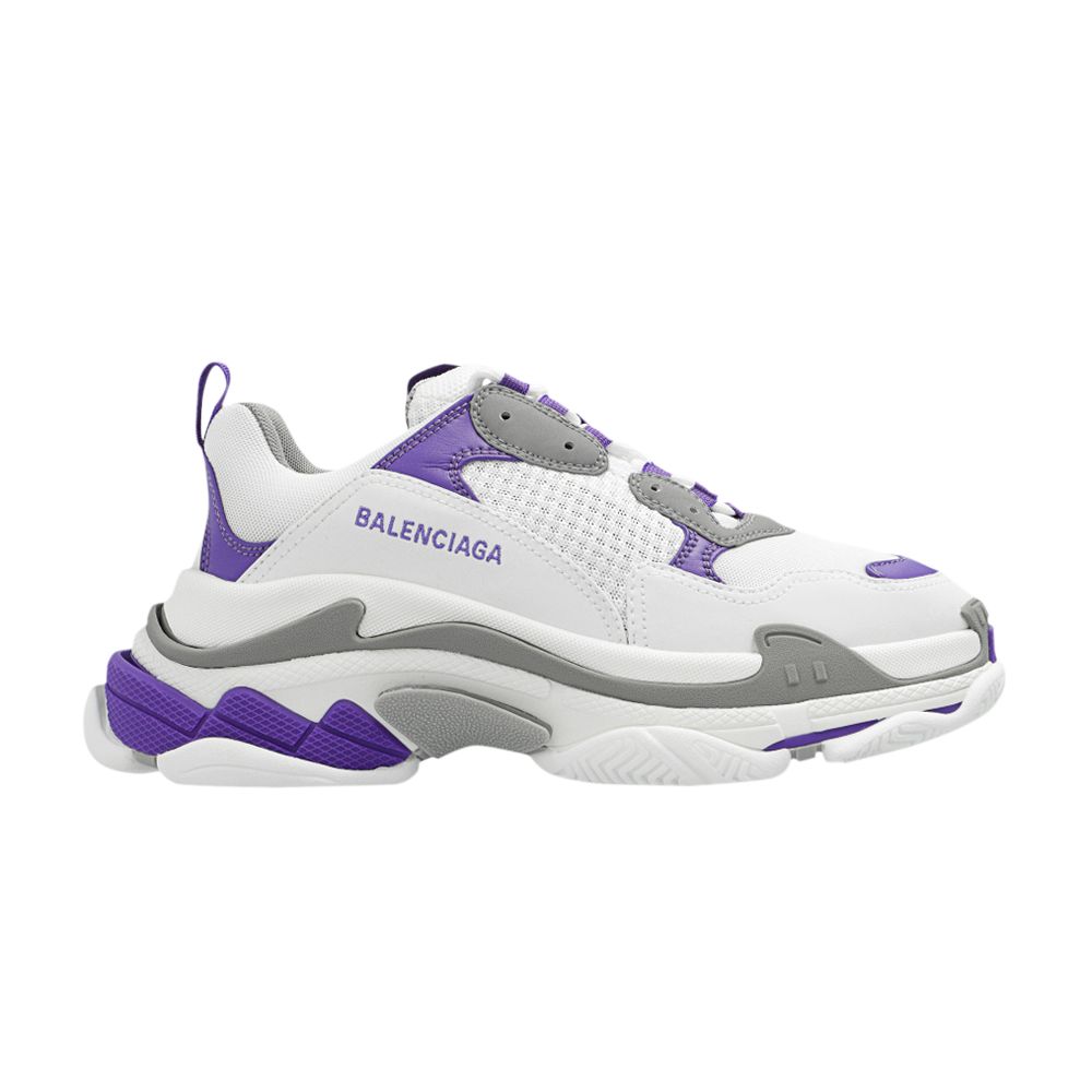 Pre-owned Balenciaga Wmns Triple S Sneaker 'white Purple' | Women's Size 38