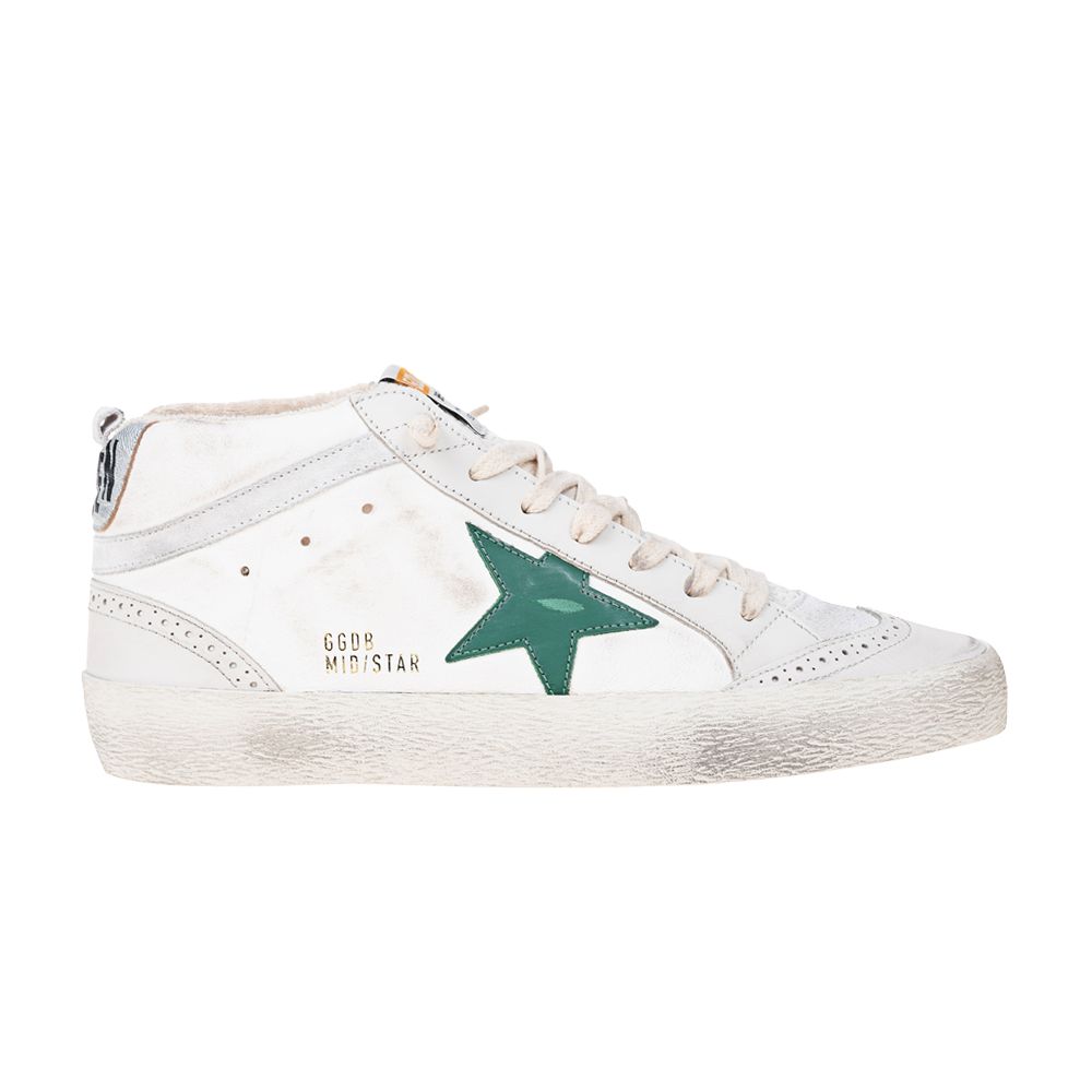 Pre-owned Golden Goose Wmns Mid Star 'cream Green' | White | Women's Size 40