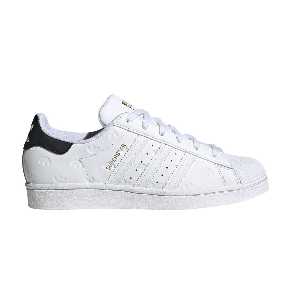 ADIDAS ORIGINALS WMNS SUPERSTAR 'ALLOVER DEBOSSED TREFOILS - WHITE BLACK'