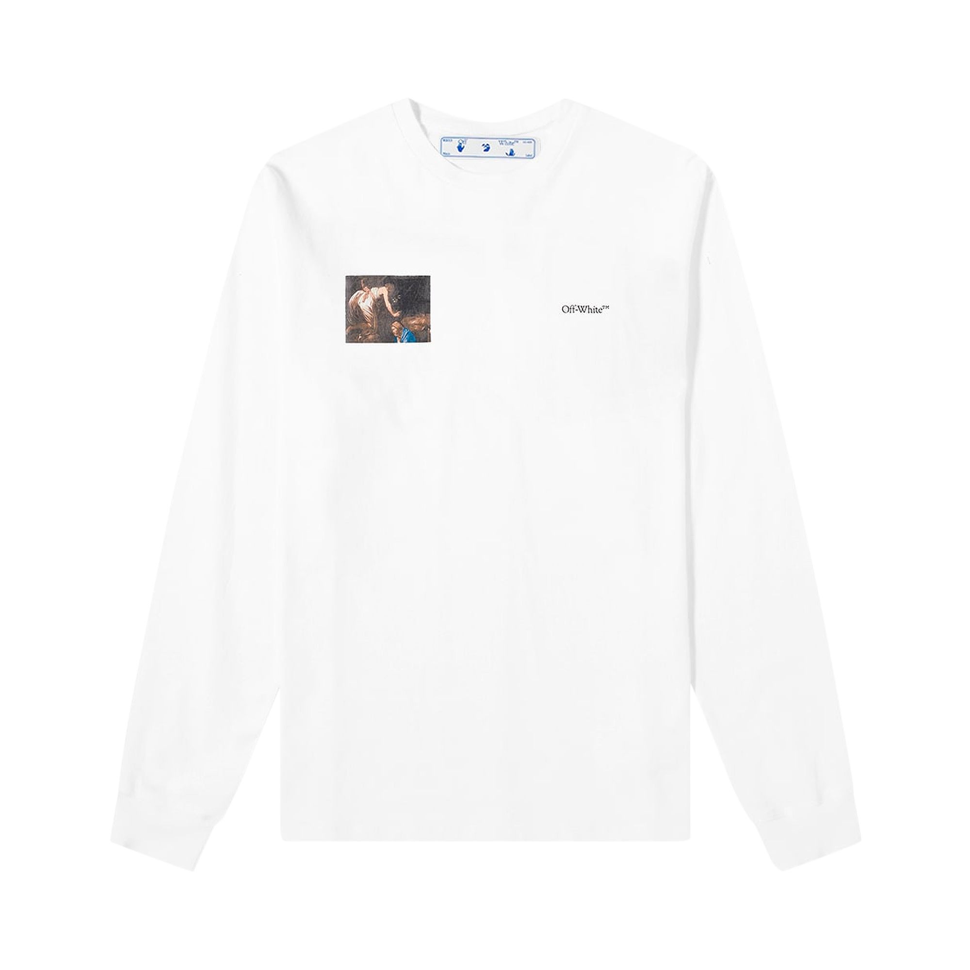 Off-White Caravaggio Angel Long-Sleeve Tee 'White/Black' | Men's Size S