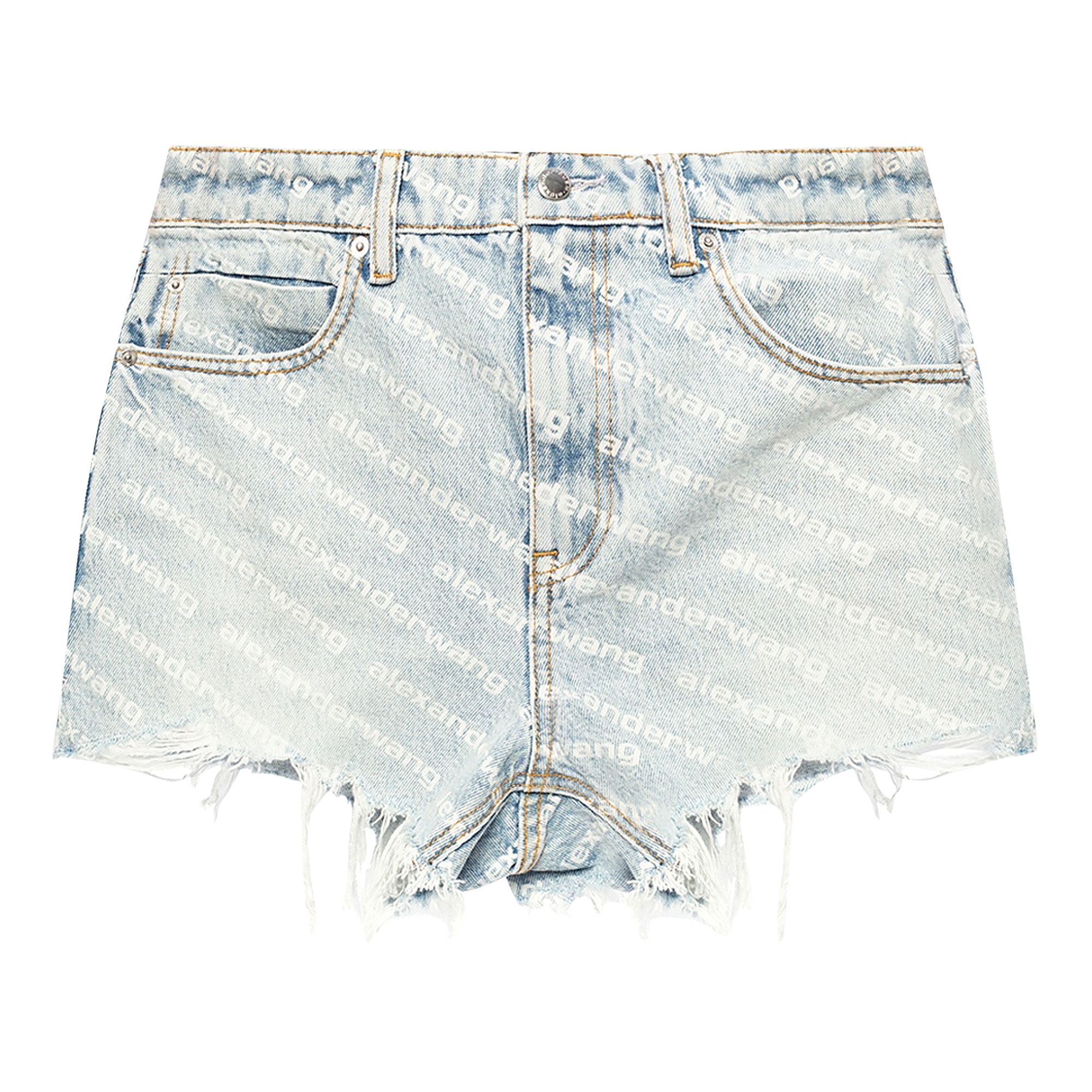 ALEXANDER WANG Pre-owned Bite High Rise Short 'pebble Bleach' | Blue | Women's Size 30