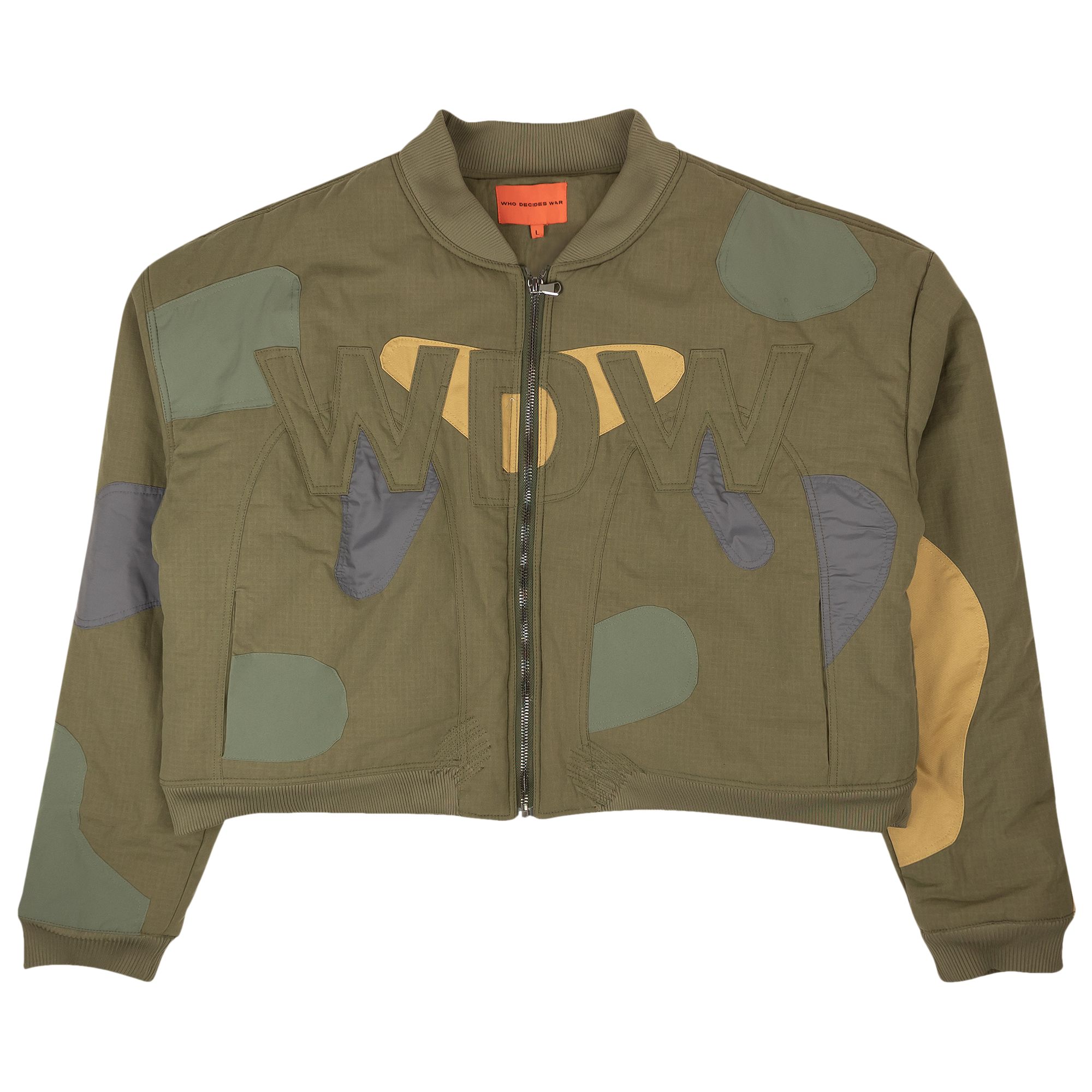 Pre-owned Who Decides War Logo Bomber Jacket 'green' | Men's Size L