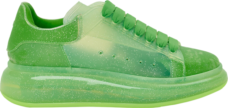 Alexander McQueen Wmns Oversized Sneaker 'Transparent - Acid Green'