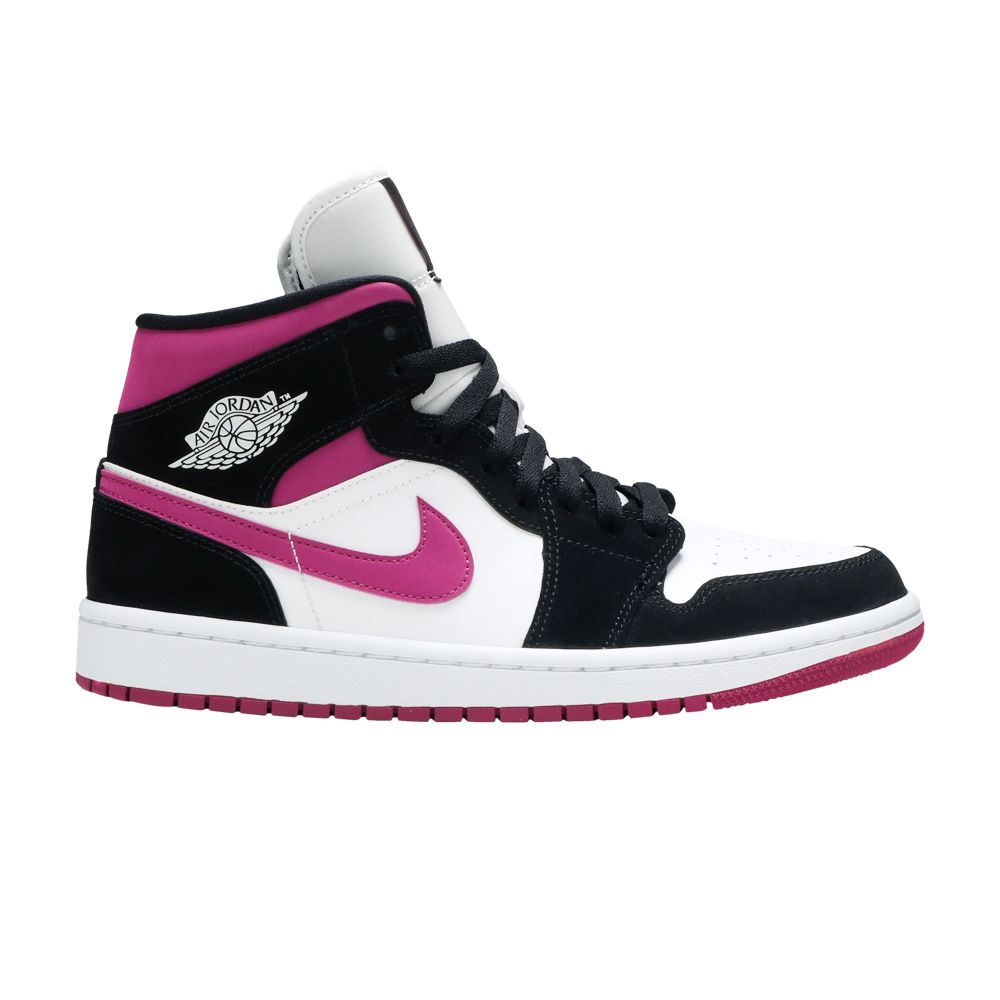 Wmns Air Jordan 1 Mid 'Cactus Flower' | Black | Women's Size 5.5