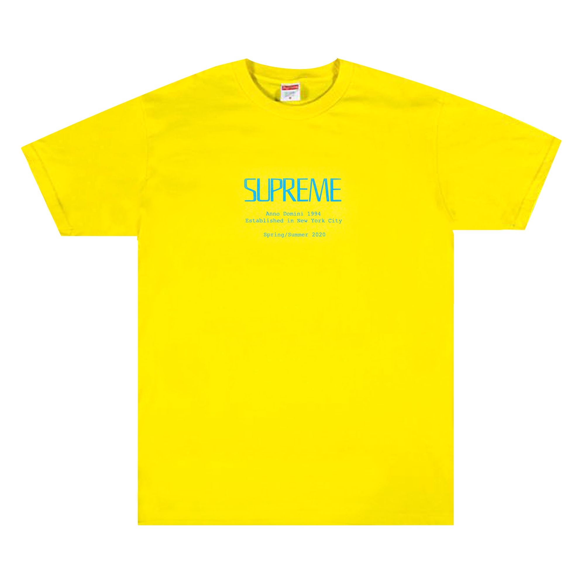 Supreme Anno Domini Tee 'Yellow' | Men's Size L
