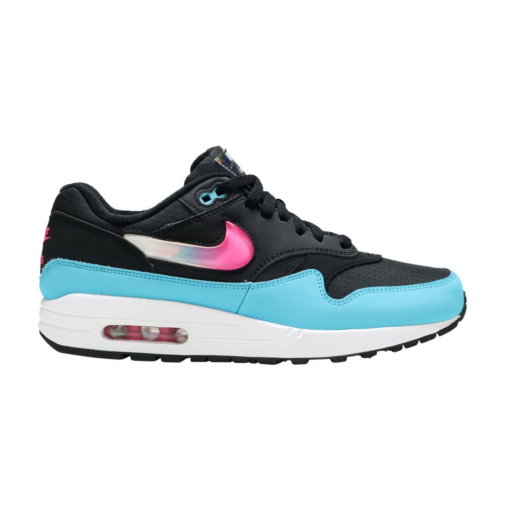 Nike Air Max 1 'Jewel Swoosh - Black Blue Furry' | Men's Size 9.5