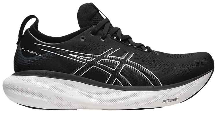 Asics Gel Nimbus 25 Wide Black Pure Silver