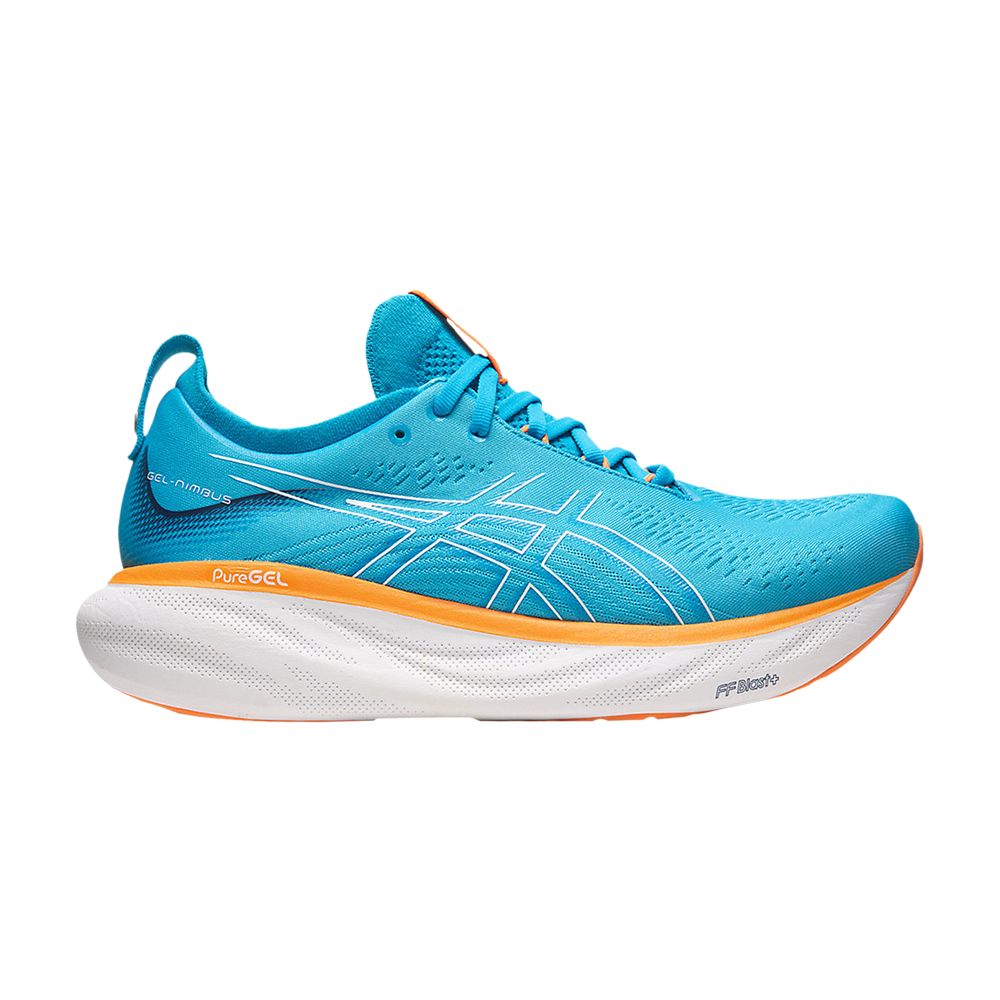ASICS GEL NIMBUS 25 WIDE 'ISLAND BLUE SUN PEACH'