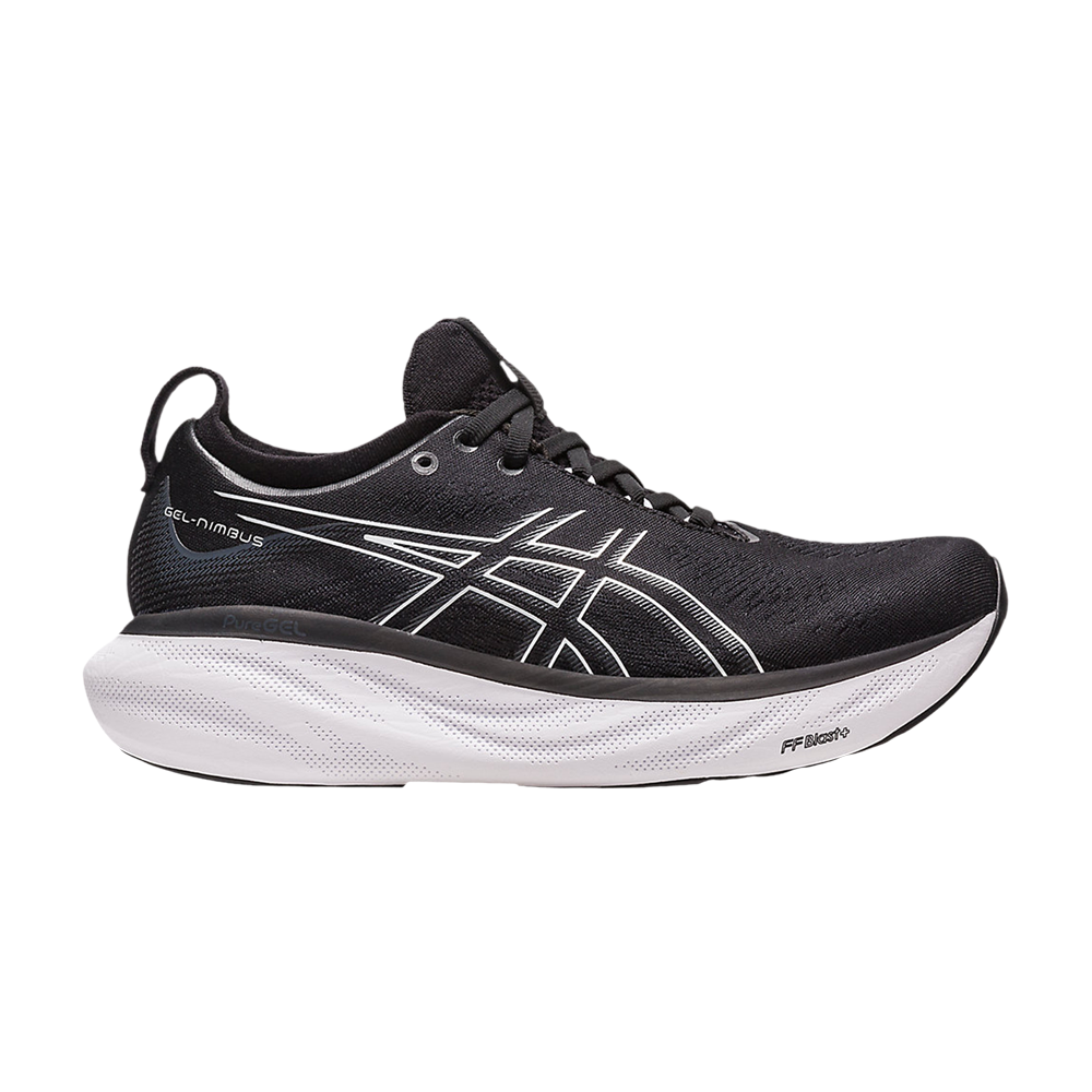 Pre-owned Asics Wmns Gel Nimbus 25 Wide 'black Pure Silver'