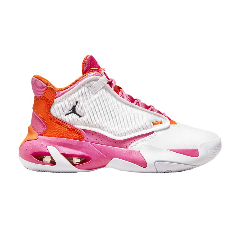 Pre-owned Air Jordan Jordan Max Aura 4 Gs 'white Safety Orange Pinksicle' | Kid's Size 6