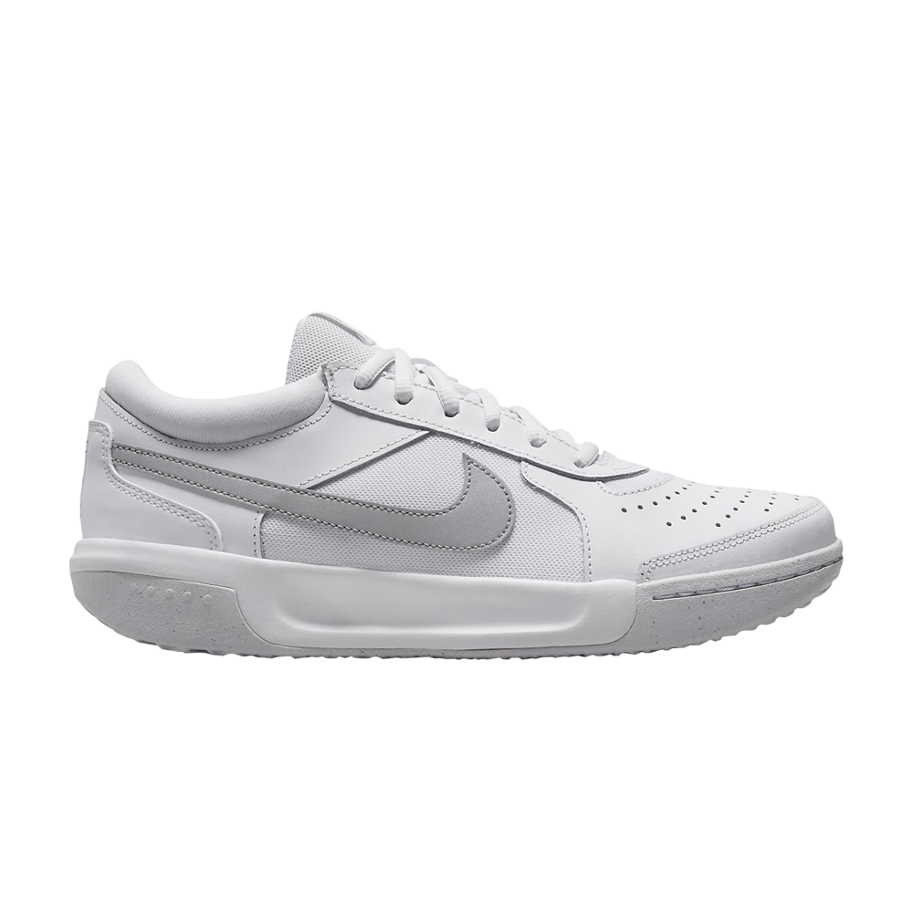 Pre-owned Nike Wmns Court Zoom Lite 3 'white Metallic Silver'