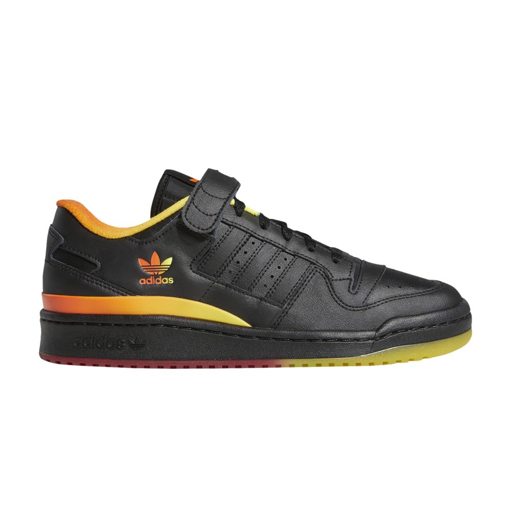 ADIDAS ORIGINALS FORUM LOW 'BLACK ORANGE YELLOW GRADIENT'