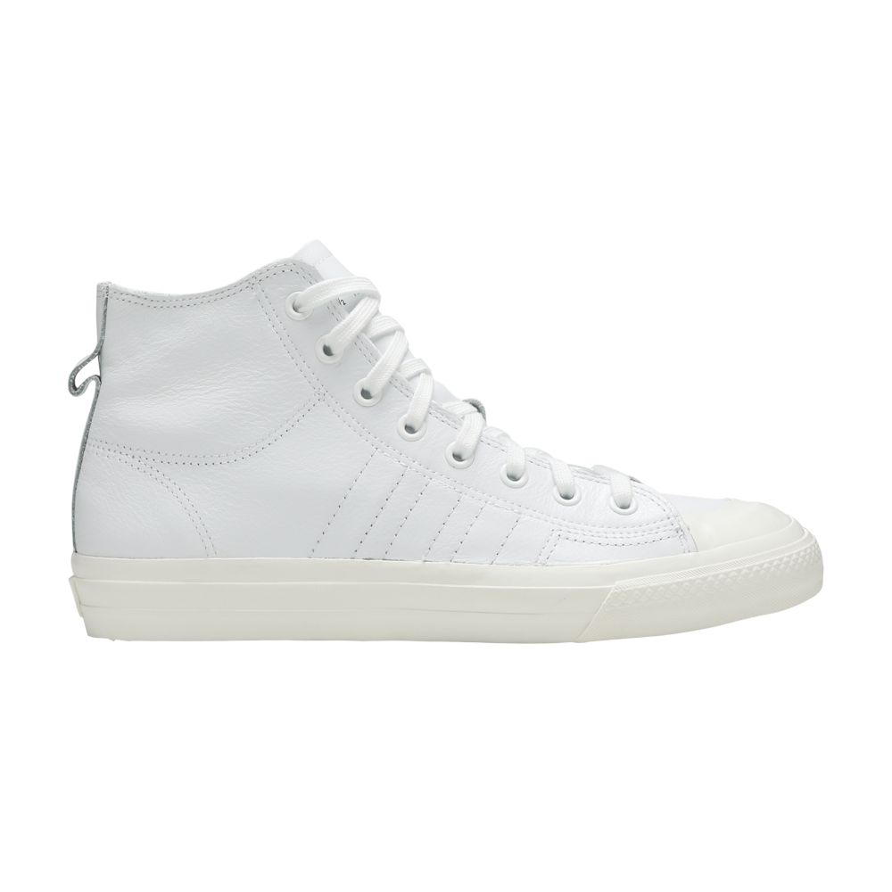 adidas Nizza RF High Recon Leather 'Triple White' | Men's Size 7.5