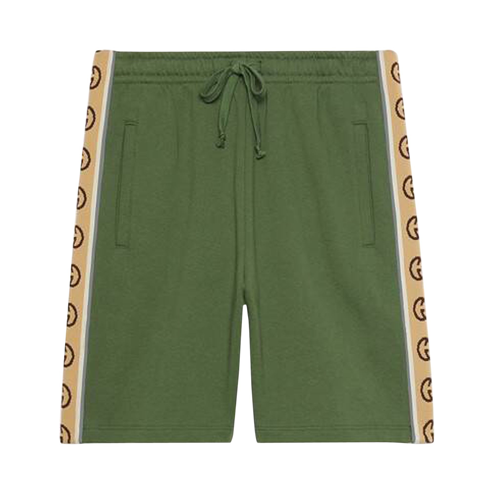 Pre-owned Gucci Cotton Jersey Shorts 'asparagus Green' | Men's Size Xl