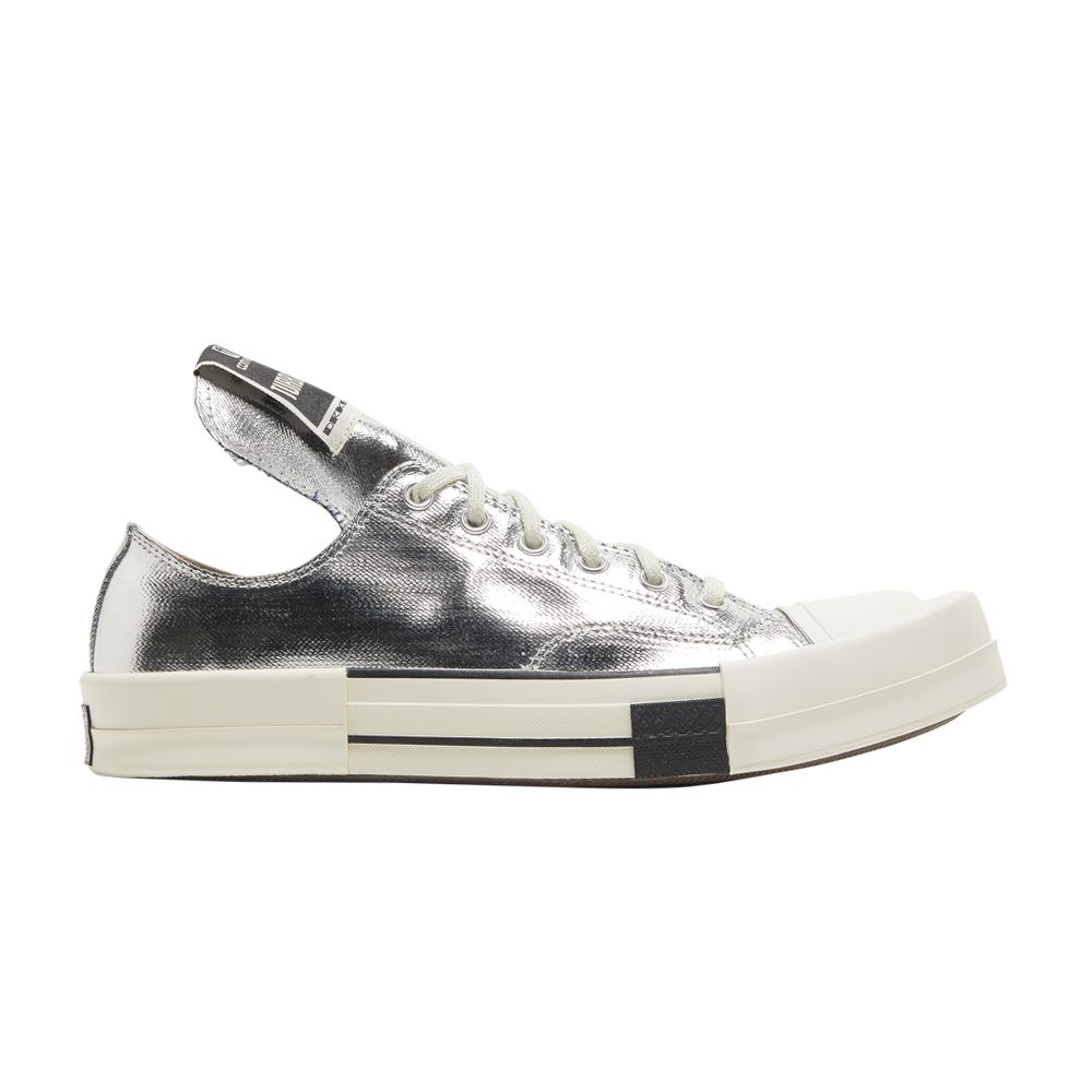 Converse Rick Owens x TURBODRK Chuck 70 Low 'Silver Lacquer' | Men's Size 4