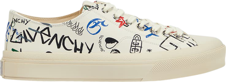 Givenchy City Printed Leather Low 'Scribbled'