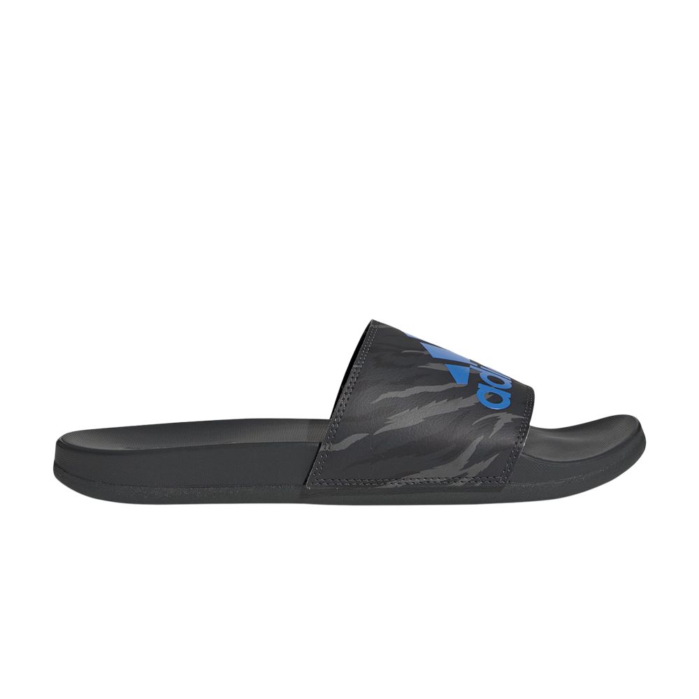 Pre-owned Adidas Originals Adilette Comfort Slide 'carbon Blue Rush Camo' In Grey