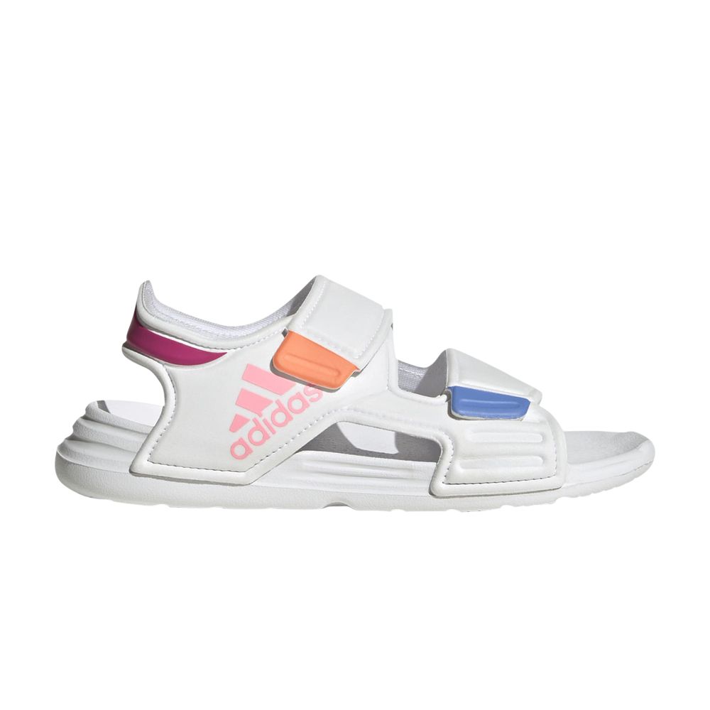 Pre-owned Adidas Originals Adidas Altaswim Sandal J 'white Pink Fuchsia' | Kid's Size 11.5