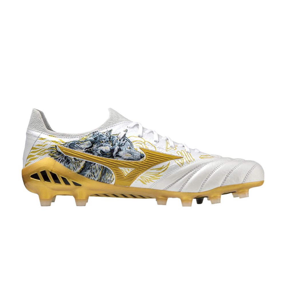 Pre-owned Mizuno Sergio Ramos X Morelia Neo 3 Beta Sr4 Elite 'lion And Wolves' In White