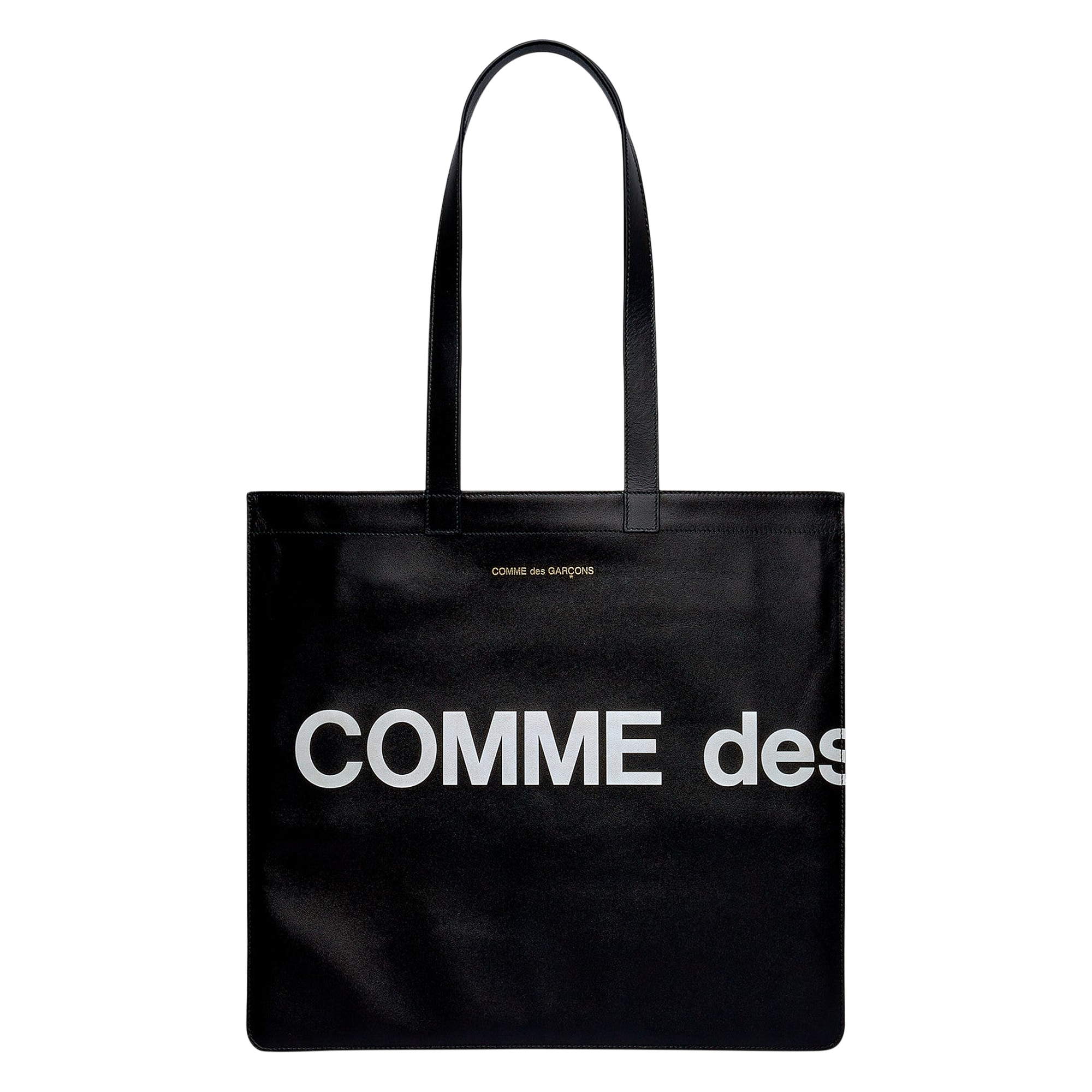 Pre-owned Comme Des Garçons Wallet Huge Logo Tote Bag 'black'