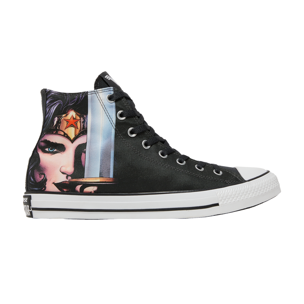 Pre-owned Converse Dc Comics X Chuck Taylor All Star High 'wonder Woman' In Black