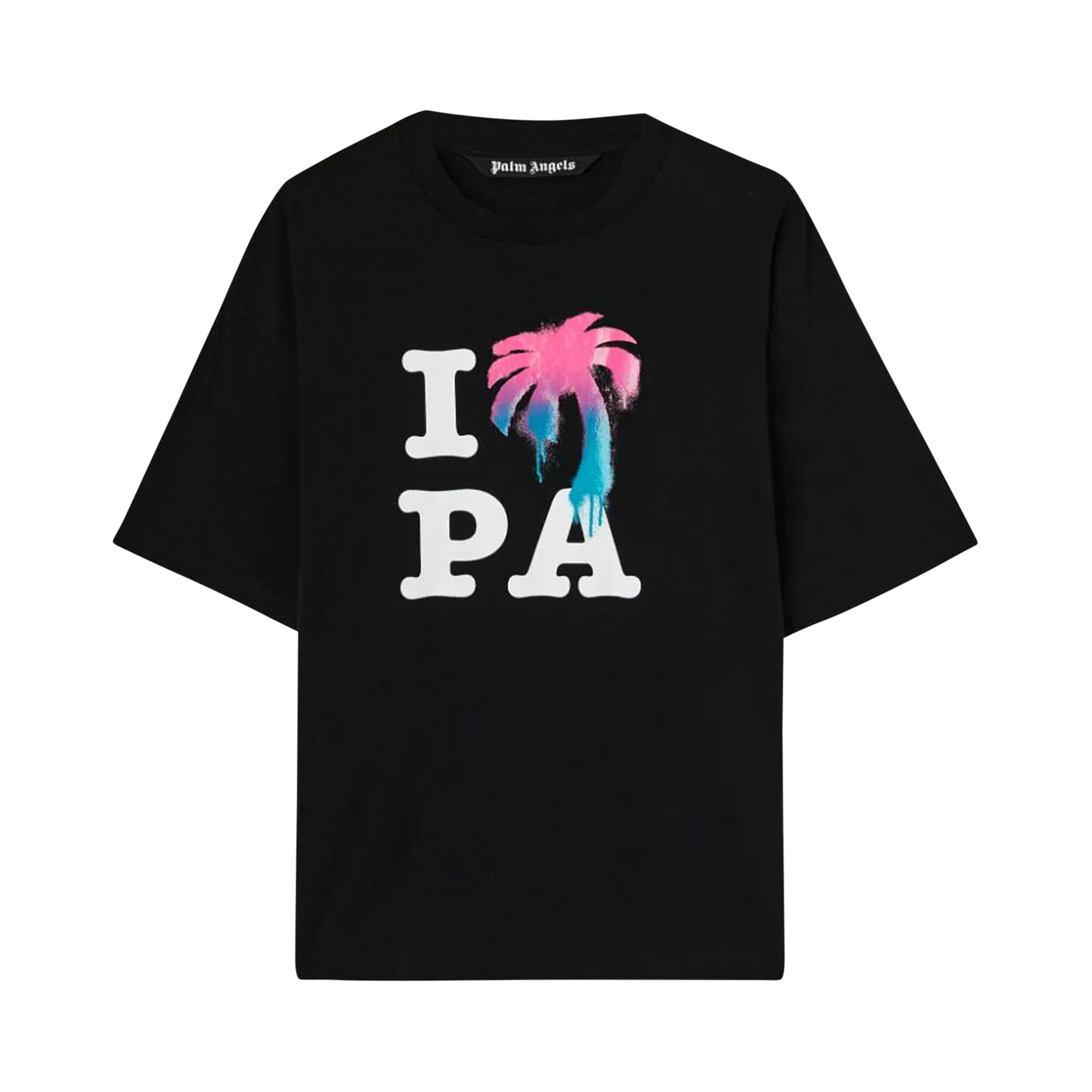 Pre-owned Palm Angels I Love Pa Classic T-shirt 'black'