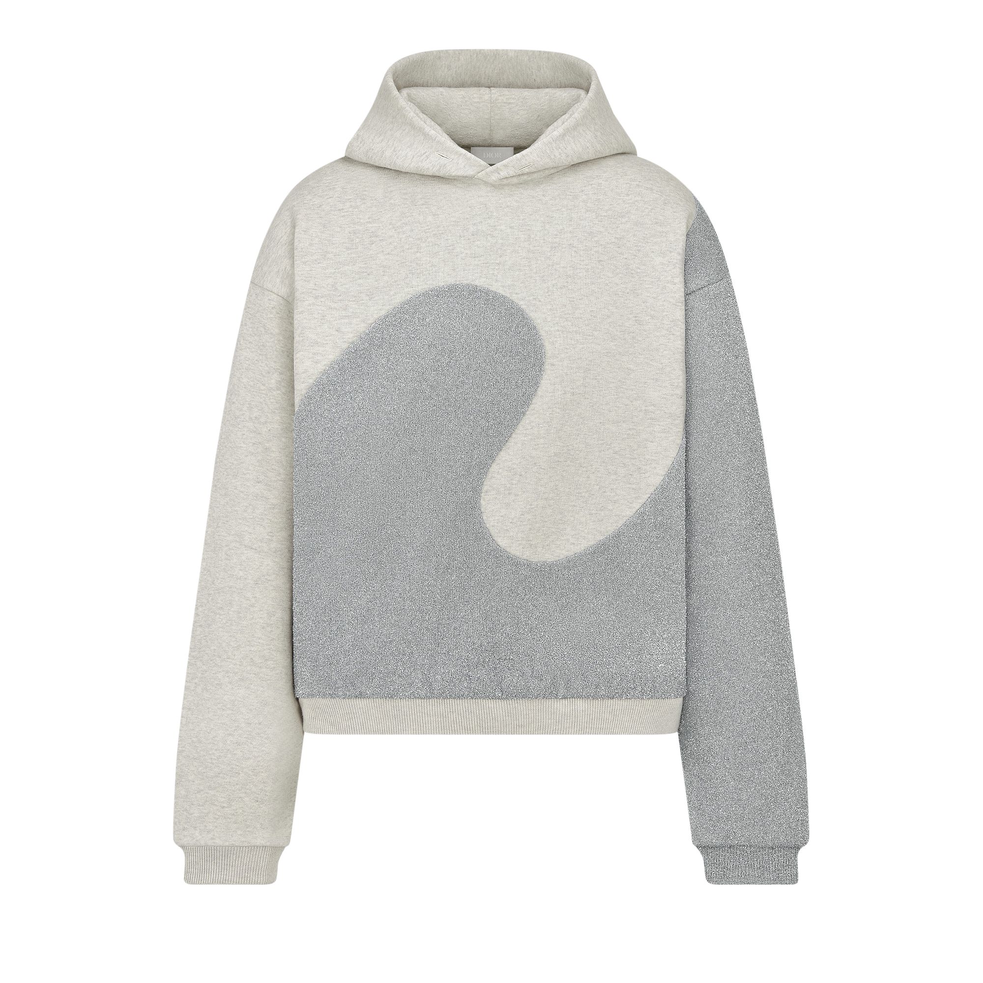 Pre-owned Dior X Erl Relaxed Fit Hooded Sweatshirt 'grey' | Men's Size M In Gray