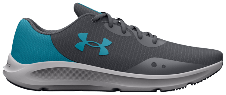 Under Armour Charged Pursuit 3 Tech Pitch Grey Blue Surf