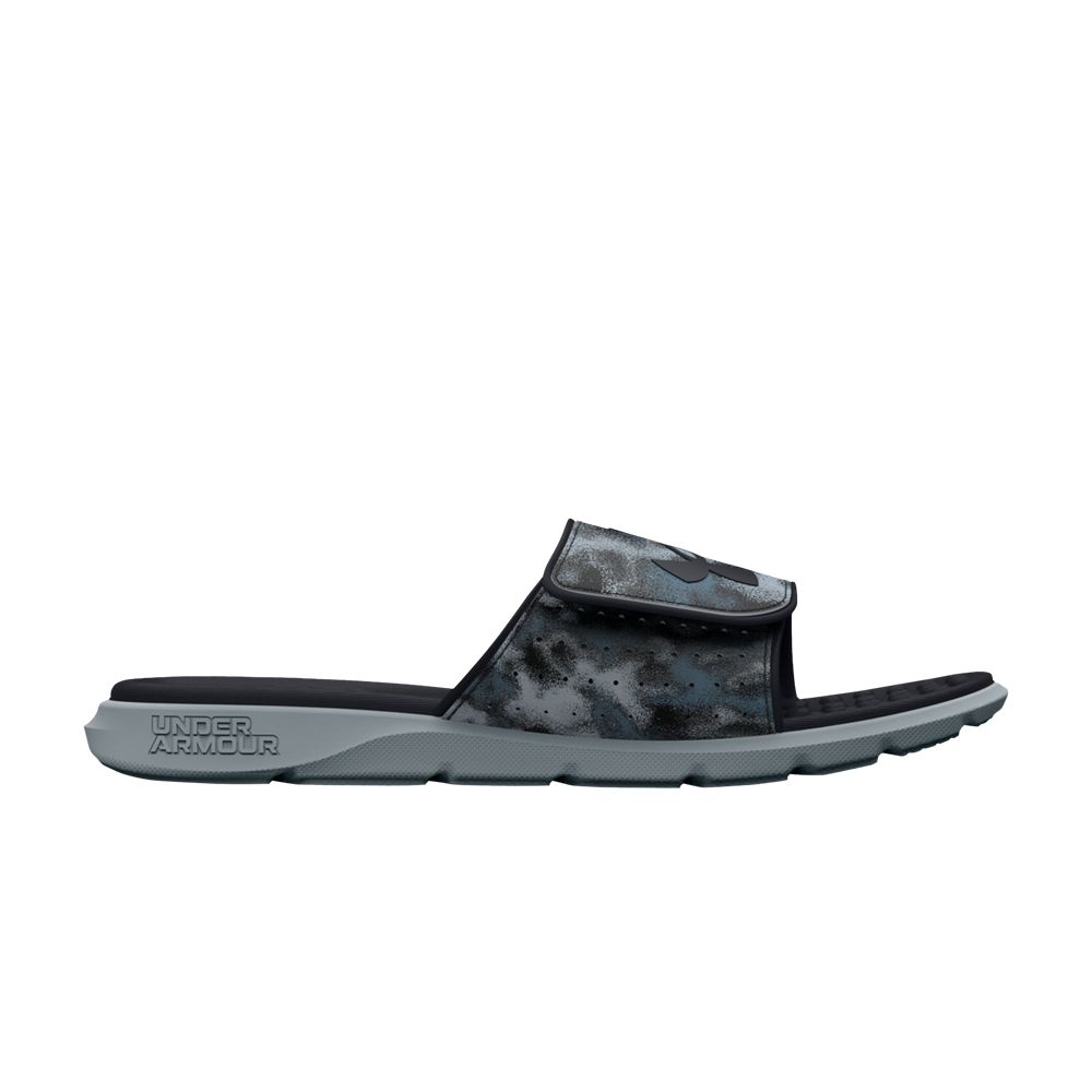 Under Armour Ignite 7 Graphic Strap Slide 'Harbor Blue Camo' | Men's Size 8 - 3026024-402