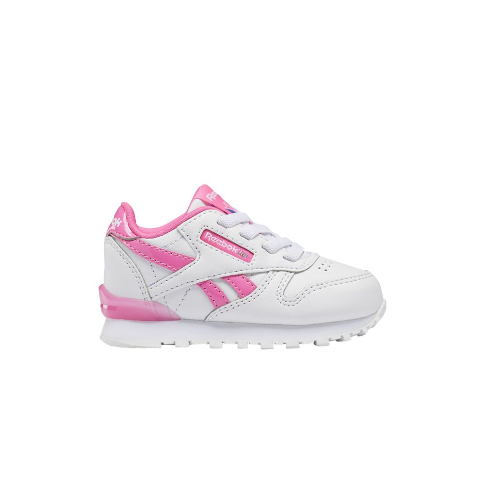 Pre-owned Reebok Classic Leather Step 'n' Flash Toddler 'white Atomic Pink' | Infant Size 4