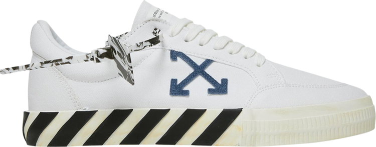 Buy Off-White Vulc Sneaker 'White Navy Blue' 2022 - OMIA085F22FAB001 ...