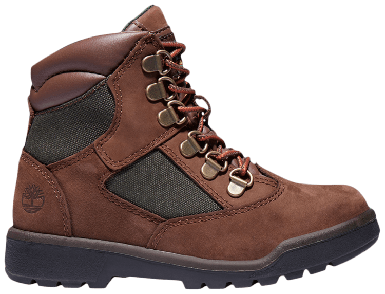 Timberland 6 Inch Field Boot Junior Medium Brown Olive