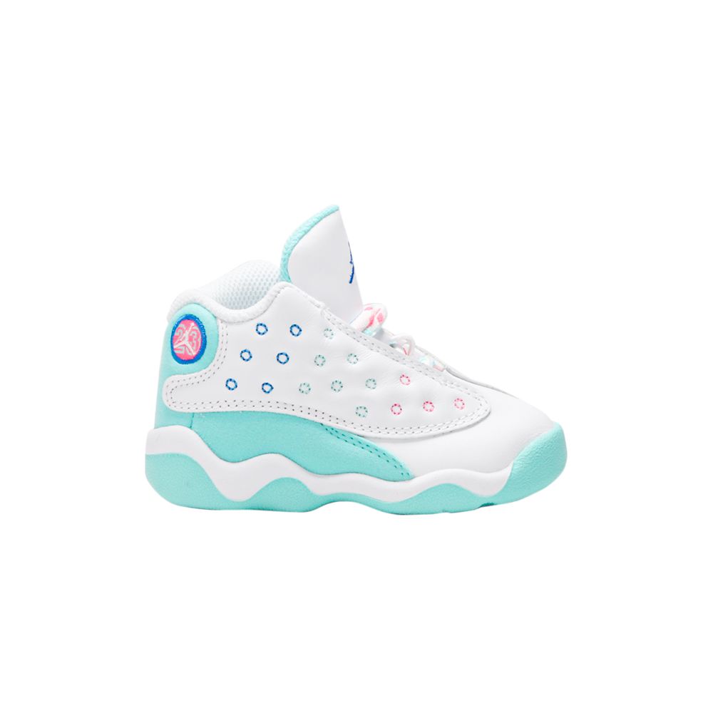 Pre-owned Air Jordan 13 Retro Td 'aurora Green' | Teal | Infant Size 10 In Blue