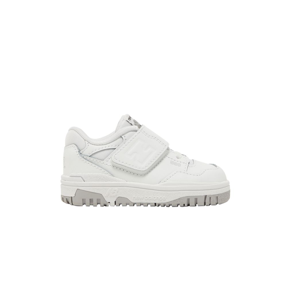 Pre-owned New Balance 550 Bungee Lace Toddler 'white Grey' | Infant Size 9