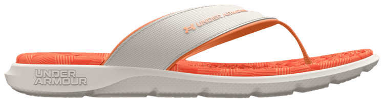 Under Armour Wmns Ignite Pro Marbella Graphic Sandal White Orange Tropic