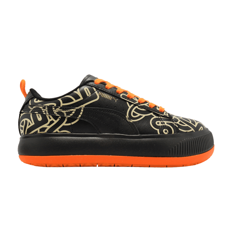 Buy Pronounce x Wmns Suede Mayu #39 Black Orange #39 381262 01 GOAT