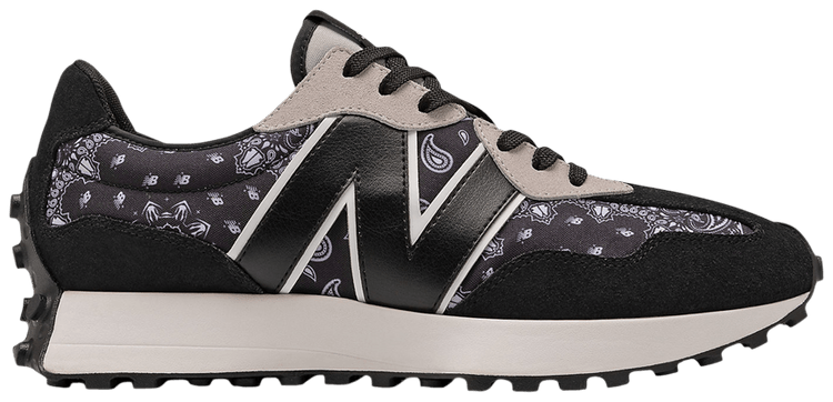 New Balance 327 Paisley Pack   Black White